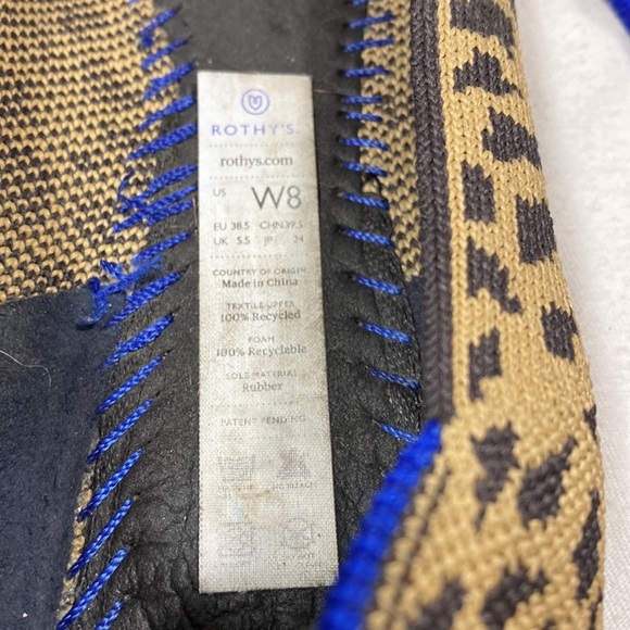 Rothy’s pointed toes animal print flats. - Picture 8 of 8